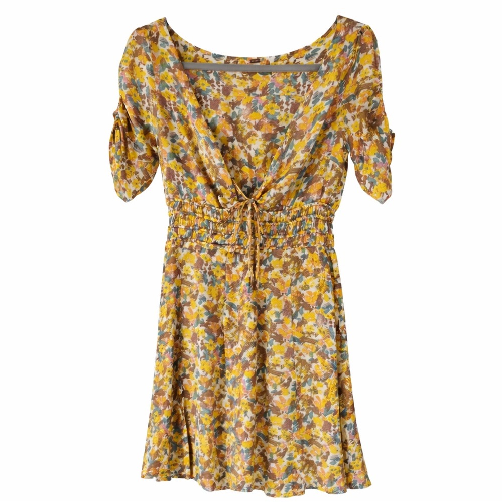 Free People Smock Waist Floral Sundress